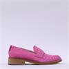 Marco Moreo Maura Cut Out Dots Loafer - Pink Suede